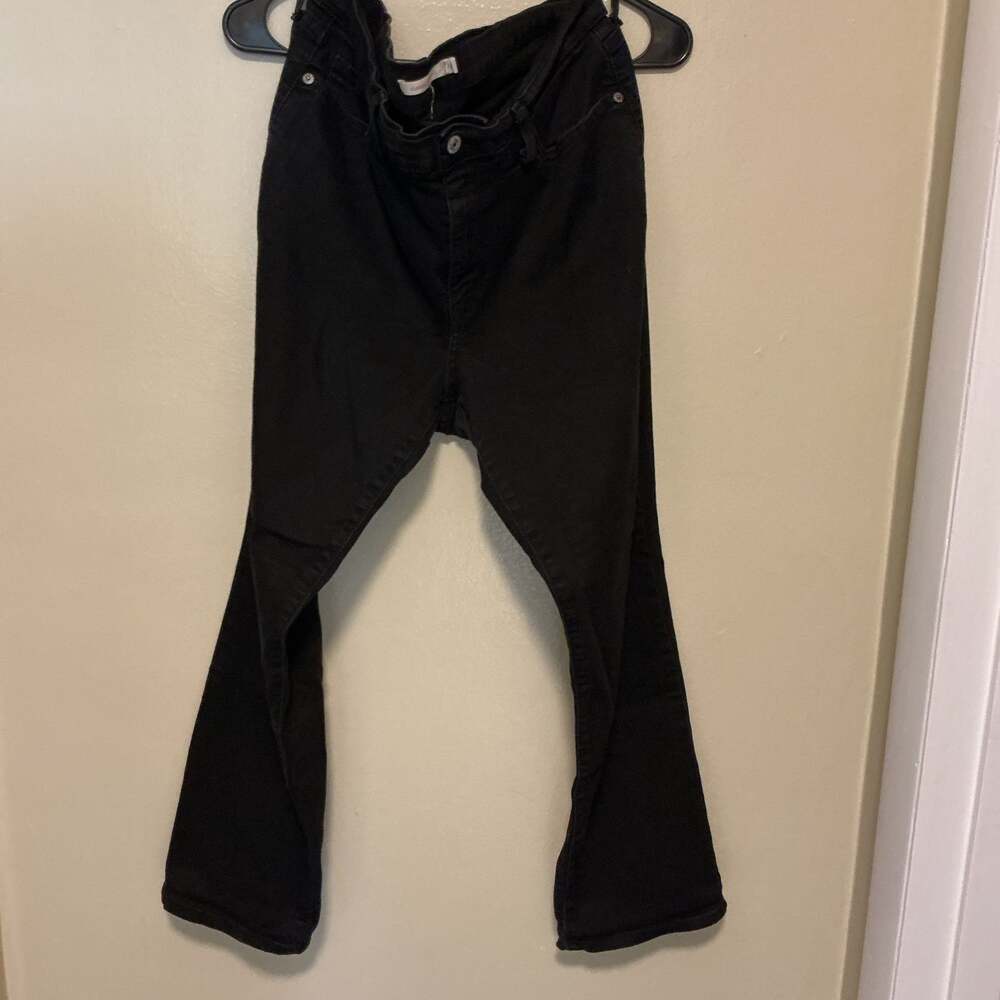 Classified Black Flare Jeans, High-Rise Bell Bottoms
